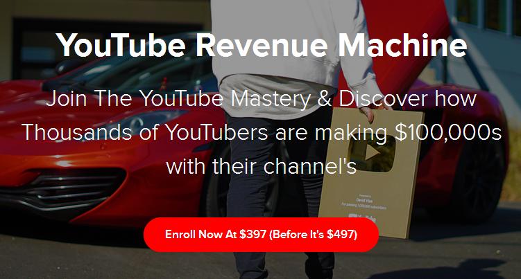 David Vlas - YouTube Revenue Machine Making 6 Figures A Year - Complete Course