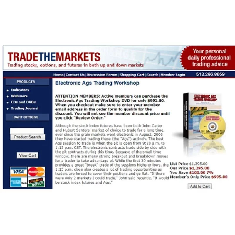 John Carter & Hubert Senters – Electronic AGS Trading Workshop