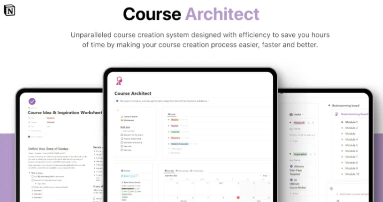 Course Architect – Ultimate Course Creation System for Notion