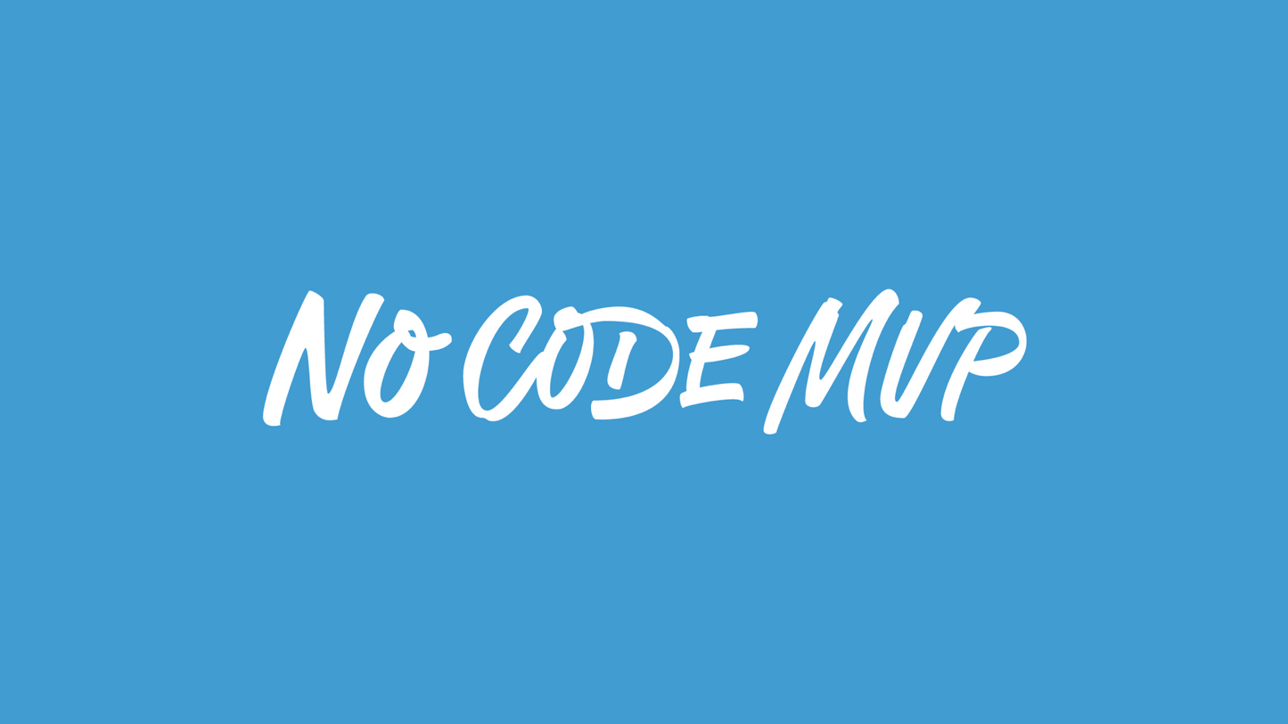 BRAM KANSTEIN – NO CODE MVP