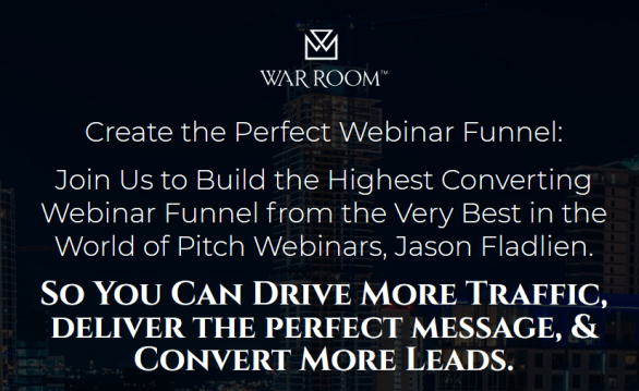 JASON FLADLIEN – WEBINAR FUNNELS (WARROOM MASTERMIND)