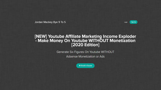 JORDAN MACKEY – YOUTUBE AFFILIATE MARKETING INCOME