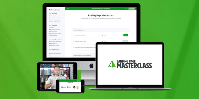 NICHOLAS SCALICE – LANDING PAGE MASTERCLASS