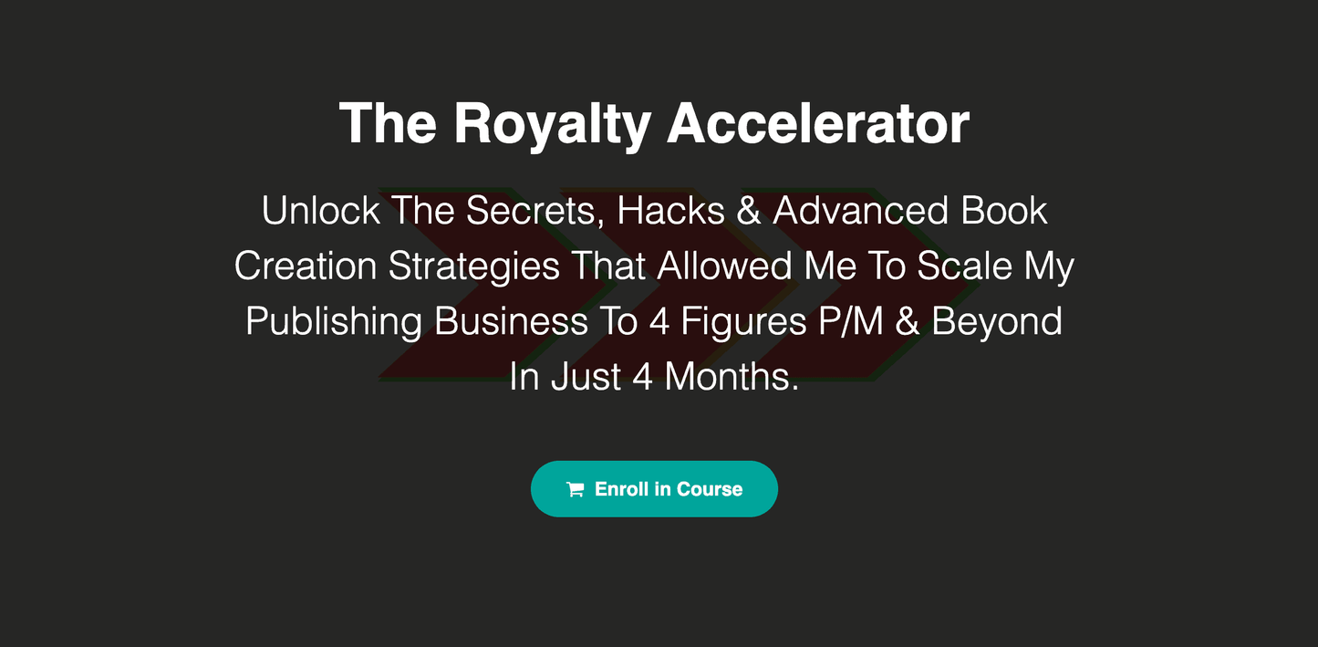 MATT LOGAN – THE ROYALTY ACCELERATOR