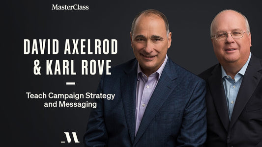 MASTERCLASS – DAVID AXELROD AND KARL ROVE TEACH CAMPAIGN STRATEGY AND MESSAGING