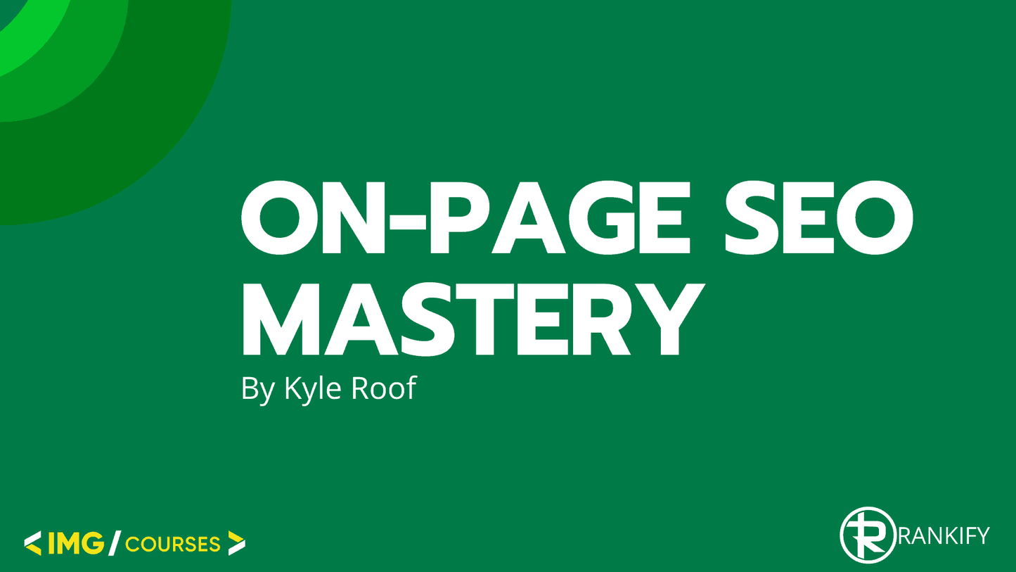 KYLE ROOF – ON PAGE SEO