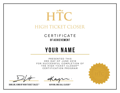 Dan Lok – High Ticket Closer Certification Program